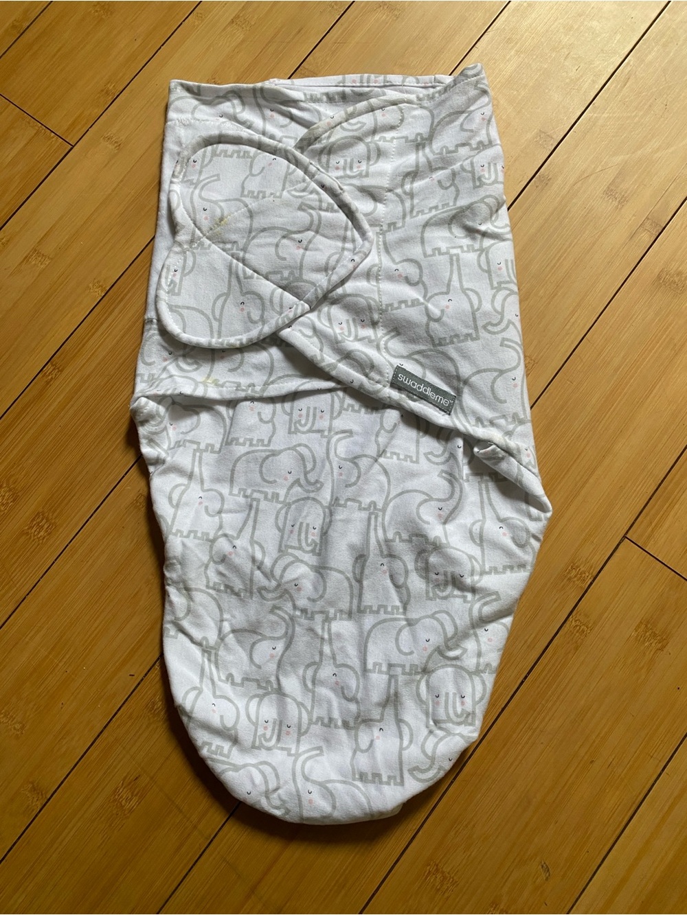 SwaddleMe Baby Swaddle in Light Gray Elephant Print